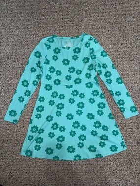 NWT Mint Green Floral Long Sleeve Dress- Girls